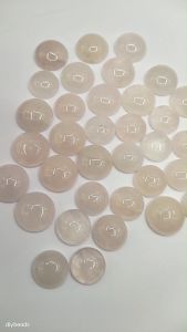 Natural Rose Quartz 12mm-14mm Gemstone Cabochon DIY Ring Cincin Accessories Half Round Flatback Stone Cabochons Batu Asli 戒面