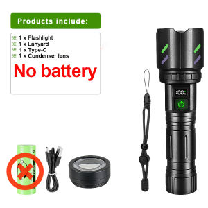 5500000000LM 6000000W Ultra Bright LED Flashlights Rechargeable Flashlight Zoomable Torch 5 Modes Most Powerful Camping Lamp