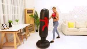 160cm Tumbler Inflatable Boxing Bag Vertical Fitness Punching Bag Kids Adult Sandbag