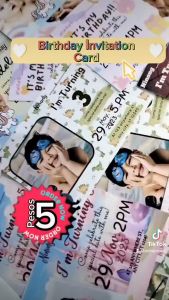 Birthday Invitation Card (Card Only)