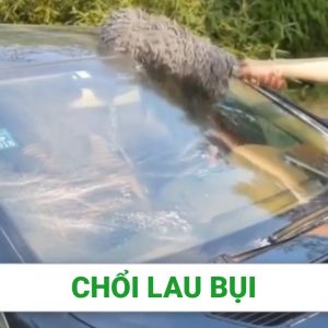 Chổi lau rửa xe ô tô chuyên dụng chổi lau bụi sợi dầu ô tô cán co rút tiện lợi