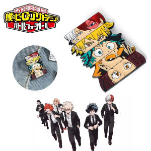 My hero Academy Cartoon Figure Group Photo Enamel Pins Badges Lapel pins Brooches Women Men Jewelry Accessories For Gifts