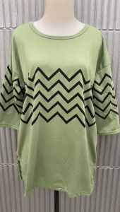 Kaos Tunik Wanita Lengan 3/4 Jumbo Kaos Tunik Wanita Jumbo Tunik Jumbo LD 110-115