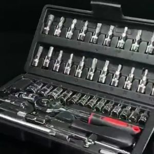 Kunci Socket Wrench 46 pcs 8-14mm Pas Socket Set 1/4 Car Repair Tool - G-10028【Izinnya murah】