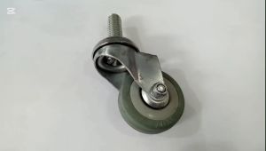 Roda Karet Hidup Rem 2in (Grey Baut)