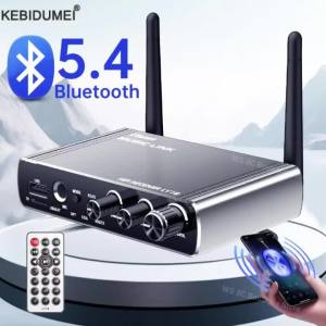 Kebidumei | Bluetooth 5.4 Transmitter Receiver AUX 3.5mm 6.5mm Coaxial Optical Fiber Wireless Music Audio Adapter Remote Control For TV PC