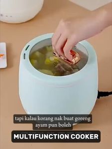 ⭐ VIRAL READY STOCK ⭐ Digital Electric Mini Rice & Multi Cooker japan with Ceramic Inner Pot ( 1.8L / 350W ) KEA0374 EU