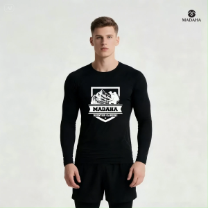 Madaha Kaos Baju Lengan Panjang Dry fit Jersey Olahraga Mountain Climbing Whisper