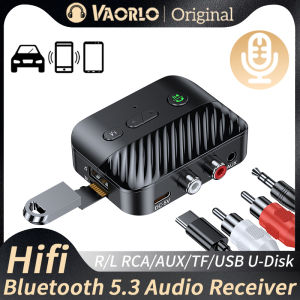 VAORLO เครื่องรับสัญญาณเสียงไฮไฟเพลง RCA/3.5มม. Aux/USB/TF พร้อม WiFi หรือเสียงลำโพงแบบมีสาย สำหรับชุดอุปกรณ์เครื่องเสียงรถยนต์บ้าน