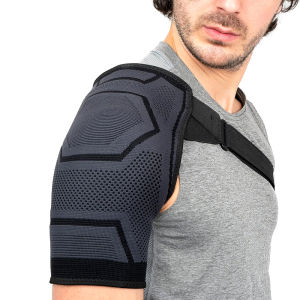Shoulder Brace 1PC - Rotator Cuff & AC Joint Support Adjustable Compression Sleeve for Pain Relief (Fits Left/Right Arm)