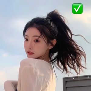 ผมสาวผมหางม้าสูง กรงเล็บผม กิ๊บขนาดเล็ก ที่ TookDee