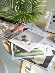 Ins Style Simple English Magazine Shooting Background Photography Home Decoration Book Live Photo Props Decorative Ornaments