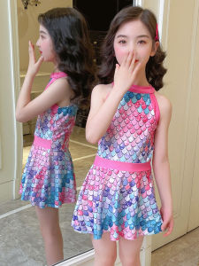 MONLEYTA | Girls Swimwear Skirt Style Mermaid Split Childrens Swimming Suit Quick Dry Summer Princess Set Big Kids Medium Kids Small Kids
