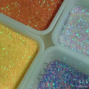10g 2mm 3mm 4mm round sequin flat sheet AB iridescent bead sheet PVC clothing shoe cap accessories DIY handmade embroidery