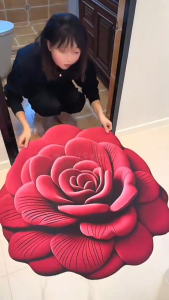 Practical Flower Rug Large Size (cm) Luxury Non-Slip Super Soft Bath Mat - Bathroom Accessory