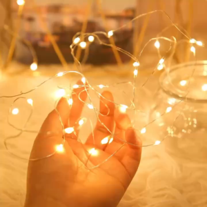 2m Copper Wire String lights Christmas Twinkle Lights Fairy lights led Party/gift box Decorative lamp (Battery included)