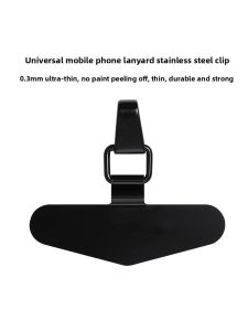 xilixili | Ultra-Thin 0.3mm Stainless Steel Phone Lanyard Metal Patch Integrated Phone Case Chain Backplate Compatible With Apple Huawei Xiaomi Universal Models Anti-Loss