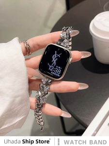 Uhada | Love Design Crystals Bracelet Style Smart Watch Strap