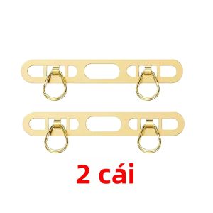 Miếng Dán Móc Khóa Đôi Bằng Thép Không Gỉ Kẹp Treo Bên Hông Miếng Đệm Kim Loại Phụ Kiện Dây Đeo Điện Thoại Cho iPhone - Phụ Kiện Dây Đeo Điện Thoại