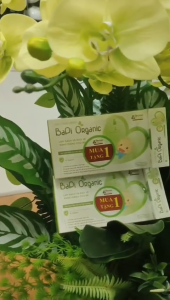 (MUA 2H 30G KM 1h 30G) Gạc rơ lưỡi BaPi Organic hộp 30 gói rơ lưỡi cho bé làm sạch bảo vệ lưỡi bé