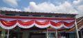 bendera background merah putih panjang 9 meter 10 gelombang. 