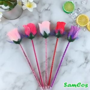 Bút bi hoa hồng đáng yêu bút viết cho học sinh văn phòng phẩm SamCos