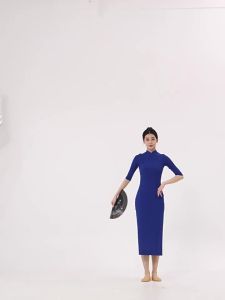 FULLBELIEF | Đầm Tập Múa Qipao Phong Cách Trung Quốc có Khe Cao