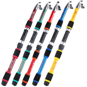 Cheap Fishing Rod 1.8M Ultra Light Telescopic Fishing Rod 5 Colors EVA Handle Spinning Fishing Rod for Saltwater