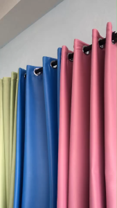 ผ้าม่านสีพื้น พร้อมส่ง ผ้าม่านหน้าต่าง ผ้าม่านประตู ผ้าม่านทึบแสง ม่านตาไก่