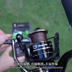 Senar PE X8+1 Inti Karbon Senar Pancing Dikepang Multifilamen 100m Kuat Anti Keriting Alat Casting Berwarna Coklat Braided Fishing Line