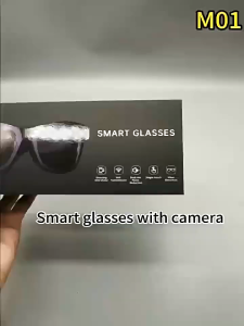M01 Smart Bluetooth glasses with 500 high-definition camera for image recognition and AI translation