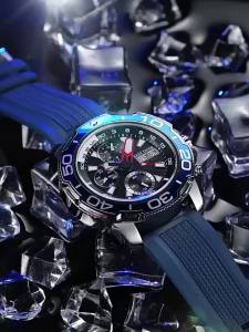 Mens Automatic Mechanical Watch Week Display Luminous Month Display 24 Hour Indicator Calendar 5ATM Water Resistance 45mm Dial