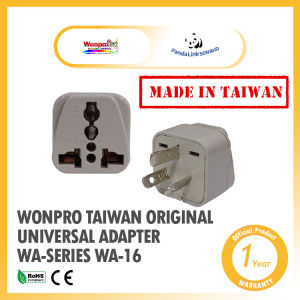 WONPRO WA-16 Taiwan Original Universal Adapter Travel Adapter WA-Series (China Australia New Zealand)