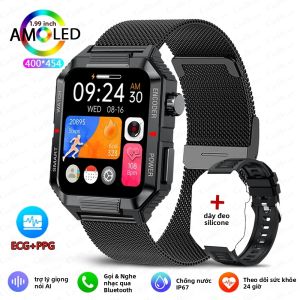 Đồng Hồ Thông Minh ChiBear NFC GPS Bluetooth Call Smart Watch Màn Hình HD 1.99 IP68 Chống Nước Theo Dõi Sức Khỏe Với Chức Năng Gọi Điện Cho Các Môn Thể Thao Ngoài Trời