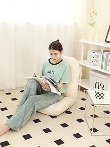 DIHUANTUO | Lazy Bedroom Window Seat Sofa Chair with Backrest and Cushion