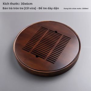 GIANXI | Khay Trà Bambou Nhỏ Dung Lượng Nước
