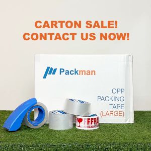 (Carton-Sale 72PCS) OPP Adhesive Clear Tape – 48mm Width x 82Y Length Packing Tapes Bulk Deal