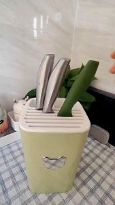 T888 กล่องเก็บช้อนส้อม ตะเกียบ ระบายน้ำได้ สำหรับห้องครัว