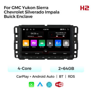 8 Inch For GMC Yukon Sierra Chevrolet Silverado Impala Buick Enclave WIFI GPS RDS Radio Wireless CarPlay Android Auto Car Player