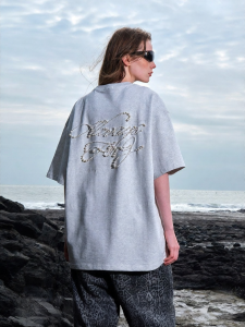 FORNINES | Pearl-studded Heavyweight Couples T-Shirts