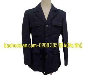 Áo khoác vest bảo vệ- Áo đại cán chất liệu vải casme