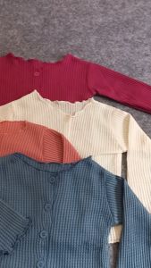 Cardigan Anak Perempuan Usia 2 sampai 12 Tahun Bahan Rajut Waffle Knit