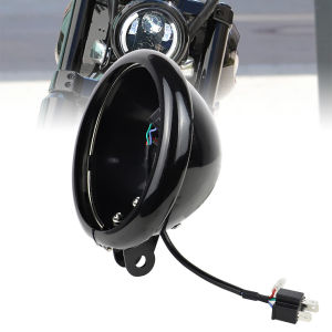 5.75 นิ้วไฟหน้าผู้ถือถังยึดสําหรับ Sportster XL883 XL1200 04-14 รถจักรยานยนต์