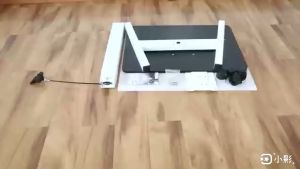 Pneumatic Automatic Lifting Table Household Standing Sofa Bedside Movable Lazy Person Office PC Desk Worktable