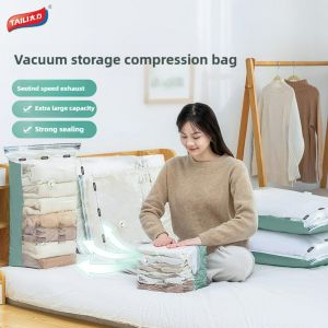 LORDWEY 2- 6 CÁi Túi Đựng Chân Không Cho Quần Áo Túi Nén Không Bơm Túi Du Lịch Tái Sử Dụng Tiết Kiệm Không Gian Túi Sắp Xếp Treo Tủ Quần Áo