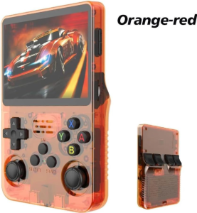 R36S Retro Handheld Video Game Console Linux System 3.5-inch IPS Screen Portable Handheld Video Player 64GB 15000 Games