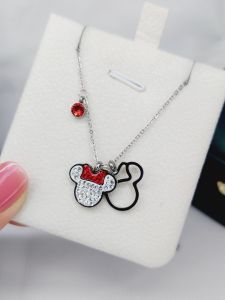 Kalung Titanium Mickey Mouse Anti Karat Style Korea Xpid