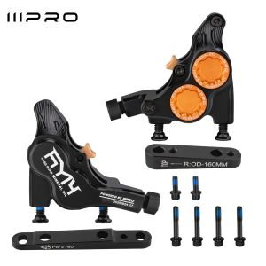 IIIPRO road bike flat-mounted oil disc brake CNC four-piston flat handlebar hydraulic brake caliper Bicycle Parts