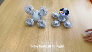 Solar Ceiling Fan With Light Folding Solar Fan with Panel 2 in 1 Ceiling Fan With Light Portable Camping Lights Rechargeable Solar Fan For Indoor Outdoor Camping