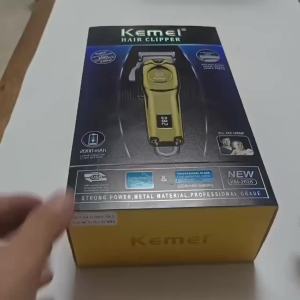 Kemei | Kemei KM-2628 Professional Hair Trimmer Adjustable Electric Clipper with LCD Display Salon Cordless Rechargeable Powerful Motor